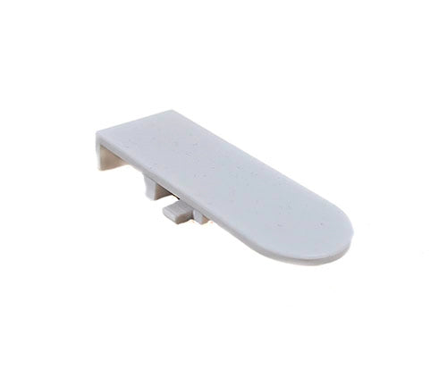White ironing board on a white background