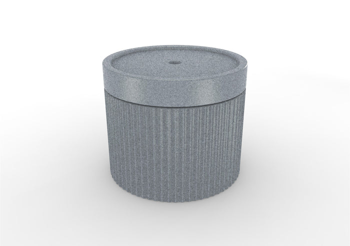 TenJam Ripple Wide Table - Gray Granite