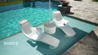 TenJam Shayz Lounger - 2 Pack - White