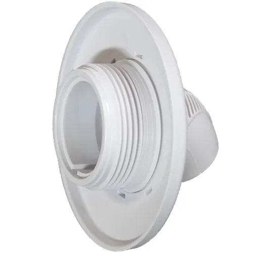 White plastic fitting on a white background
