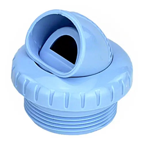 Blue silicone water bottle lid on a white background