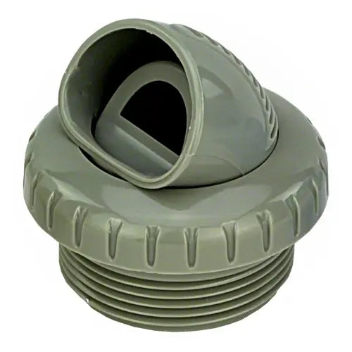 Gray plastic fitting on a white background