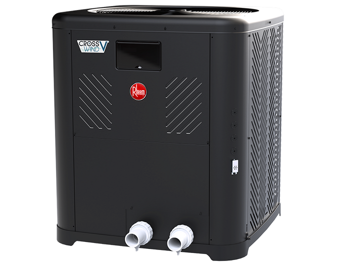 Raypak CrossWind V 137,000 BTU Pool and Spa Heater TWPH-8550EHC08 - Heat/Cool