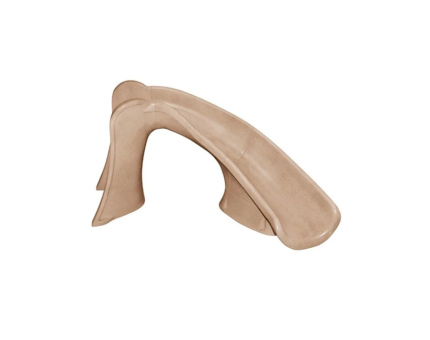 Beige plastic car fender on a white background