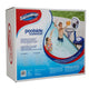 SwimWays poolside basketball set packaging with children playing in a pool.