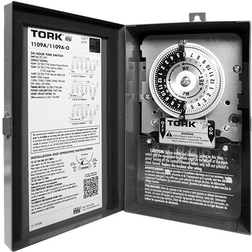 Tork Mechanical Timer 240 Volt 1109A-O | NSI Tork 1109A-O — Sunplay