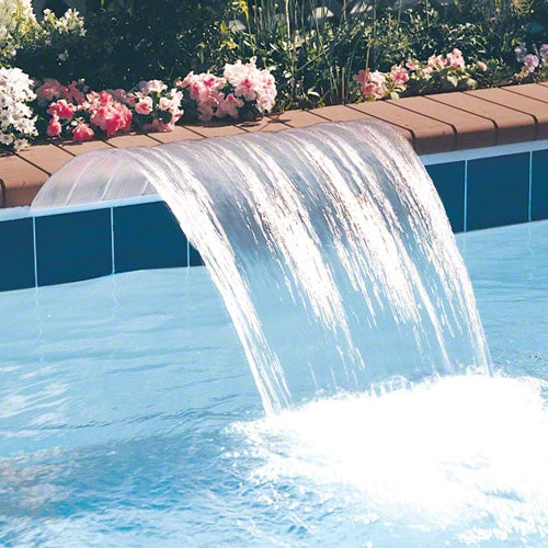 Jandy 6" Extended Lip Sheer Arc Waterfall 1201CSA - Clear Lip - Thumbnail 2