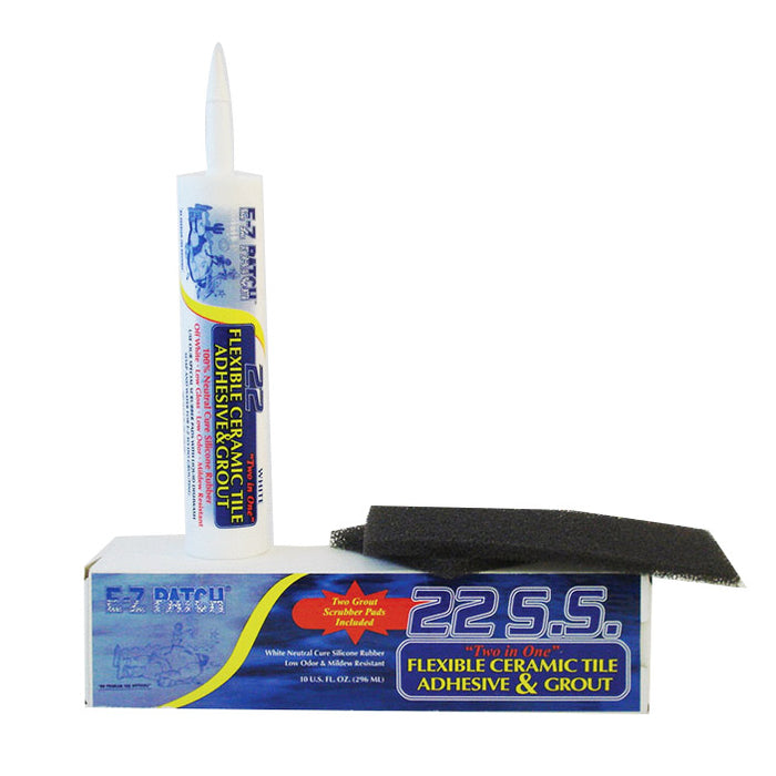 E-Z Patch 22 S.S. Neutral Cure Silicone Rubber - Includes 2 Scrubbers