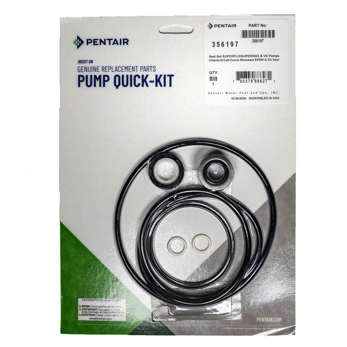 Pentair Pump Seal Quick Kit 356197