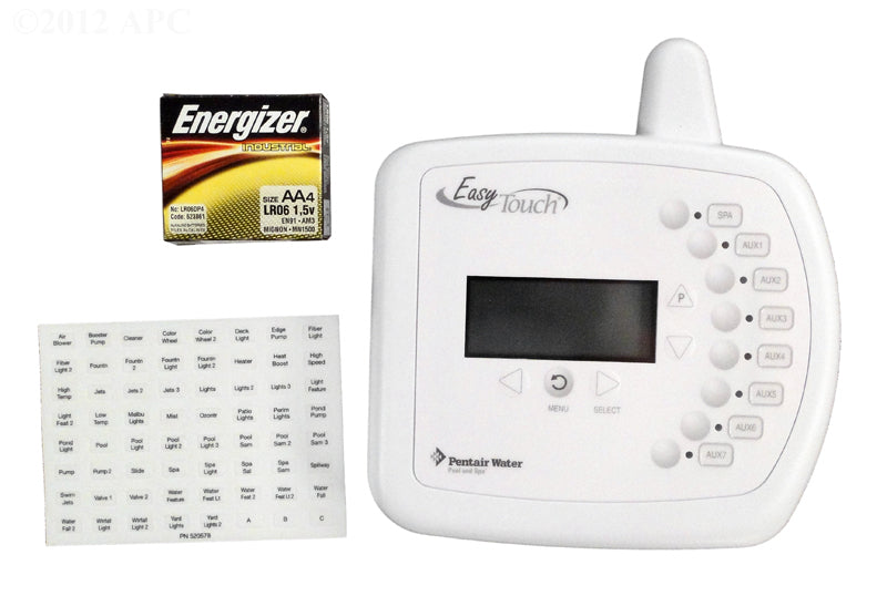 Pentair EasyTouch 8 Aux. Wireless Remote 520692