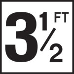 Inlays 6" Ceramic Tile Markers - FT Series - 4" Numbers