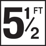 Inlays 6" Ceramic Tile Markers - FT Series - 4" Numbers