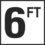 Inlays 6" Ceramic Tile Markers - FT Series - 4" Numbers