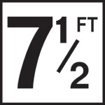 Inlays 6" Ceramic Tile Markers - FT Series - 4" Numbers