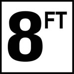 Inlays 6" Ceramic Tile Markers - FT Series - 4" Numbers