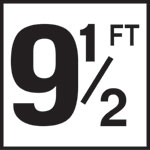 Inlays 6" Ceramic Tile Markers - FT Series - 4" Numbers