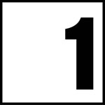 Inlays 6" Ceramic Tile Markers - FT Series - 4" Numbers
