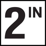 Inlays 6" Ceramic Tile Markers - IN Series - 4" Numbers