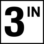 Inlays 6" Ceramic Tile Markers - IN Series - 4" Numbers