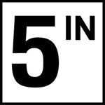 Inlays 6" Ceramic Tile Markers - IN Series - 4" Numbers