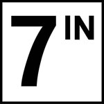 Inlays 6" Ceramic Tile Markers - IN Series - 4" Numbers