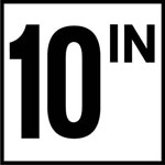 Inlays 6" Ceramic Tile Markers - IN Series - 4" Numbers