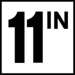 Inlays 6" Ceramic Tile Markers - IN Series - 4" Numbers