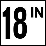 Inlays 6" Ceramic Tile Markers - IN Series - 4" Numbers