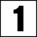 Inlays 6" Ceramic Tile Markers - NO Series - 4" Numbers