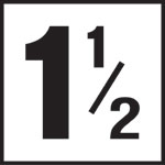 Inlays 6" Ceramic Tile Markers - NO Series - 4" Numbers