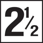 Inlays 6" Ceramic Tile Markers - NO Series - 4" Numbers