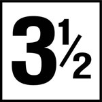 Inlays 6" Ceramic Tile Markers - NO Series - 4" Numbers