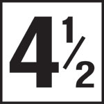 Inlays 6" Ceramic Tile Markers - NO Series - 4" Numbers