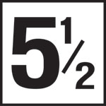 Inlays 6" Ceramic Tile Markers - NO Series - 4" Numbers
