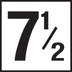 Inlays 6" Ceramic Tile Markers - NO Series - 4" Numbers