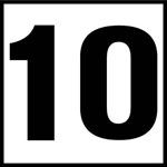 Inlays 6" Ceramic Tile Markers - NO Series - 4" Numbers
