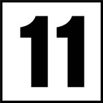 Inlays 6" Ceramic Tile Markers - NO Series - 4" Numbers