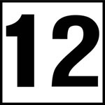 Inlays 6" Ceramic Tile Markers - NO Series - 4" Numbers