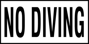Inlays 6" Ceramic Waterline Tile Markers - TMG Series - 4" Letters