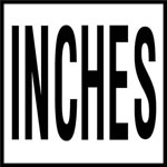 Inlays 6" Ceramic Deck Tile Markers - TMG Series - 4" Letters