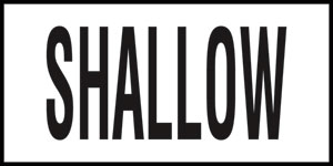 Inlays 6" Ceramic Deck Tile Markers - TMG Series - 4" Letters