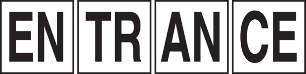 Inlays 6" Ceramic Tile Markers - MMG Series - 4" Letters