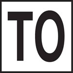 Inlays 6" Ceramic Tile Markers - MMG Series - 4" Letters