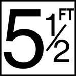Inlays 8" Ceramic Tile Depth Markers - FT Series - 6" Numbers