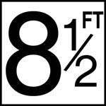 Inlays 8" Ceramic Tile Depth Markers - FT Series - 6" Numbers