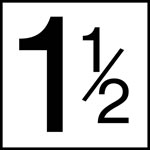 Inlays 8" Ceramic Tile Depth Markers - NO Series - 6" Numbers