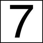 Inlays 8" Ceramic Tile Depth Markers - NO Series - 6" Numbers