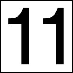 Inlays 8" Ceramic Tile Depth Markers - NO Series - 6" Numbers