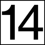 Inlays 8" Ceramic Tile Depth Markers - NO Series - 6" Numbers