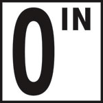Inlays 6" Ceramic Tile Markers - IN Series - 5" Numbers